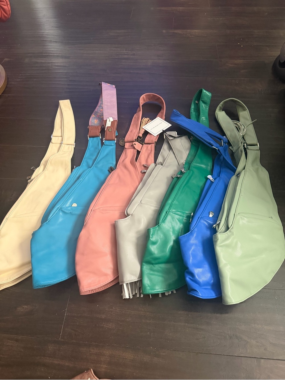 Leather Crossbody Sling Bag in Multiple Colors - Unbranded